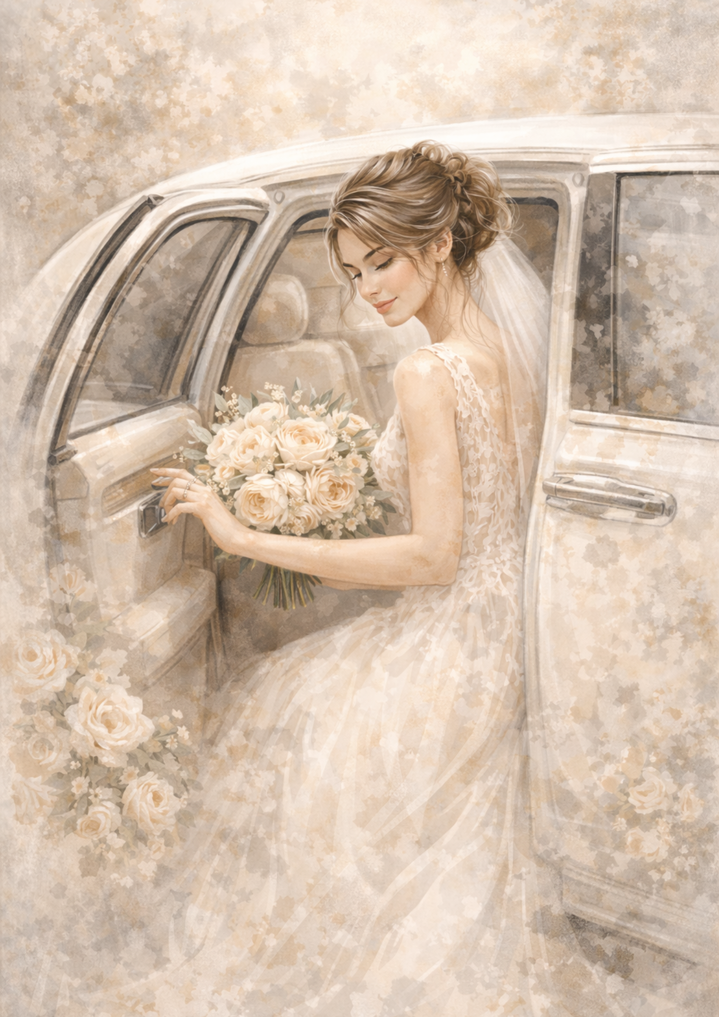 Sticker Sheet / Greeting Card – Bride Full Cat. No. 8463