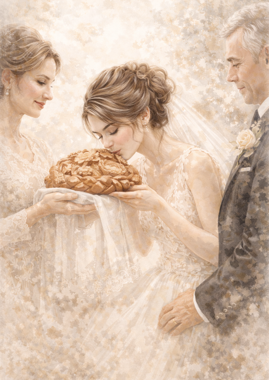 Sticker Sheet / Greeting Card – Young Married Couple Full Cat. No. 8465