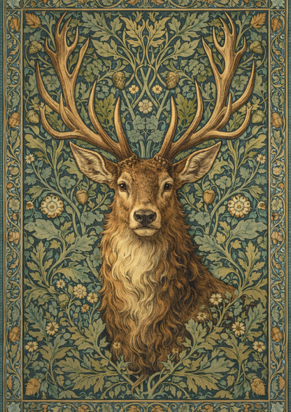 Sticker Sheet / Greeting Card – Deer Portrait Full Cat. No. 8506