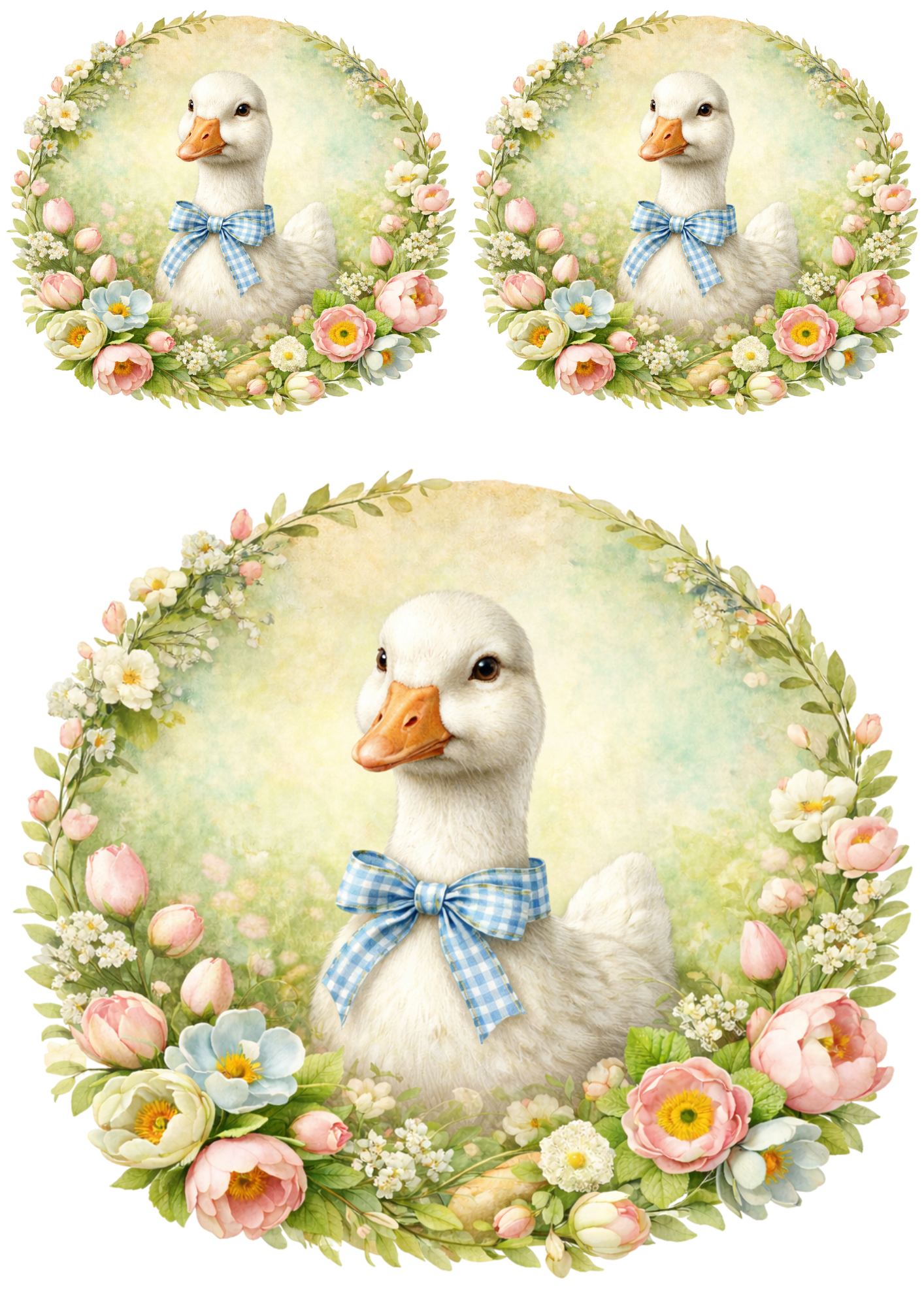 Sticker Sheet / Greeting Card – Goose Collage Cat. No. 8514