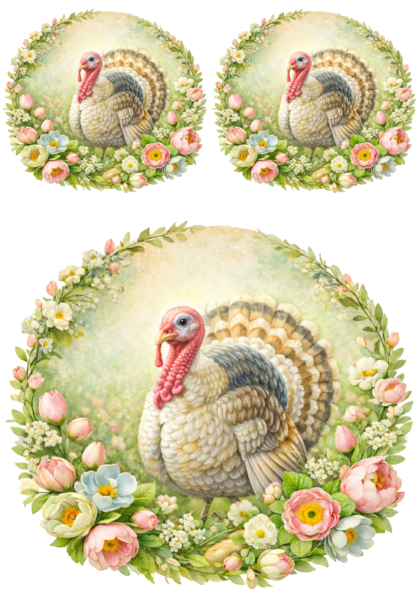 Sticker Sheet / Greeting Card – Turkey Collage Cat. No. 8516