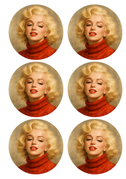 Sticker Sheet / Greeting Card – Marilyn Monroe Collage Cat. No. 8526