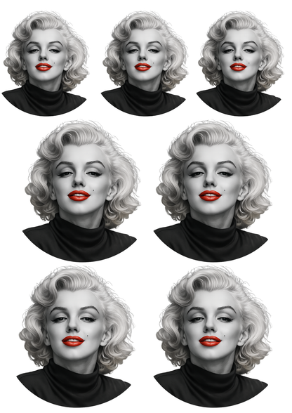 Sticker Sheet / Greeting Card – Marilyn Monroe Collage Cat. No. 8527