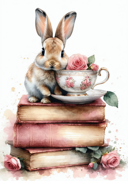 Sticker Sheet / Greeting Card – Easter Bunny Collage Cat. No. 8552