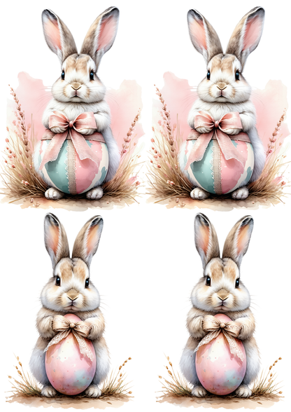 Sticker Sheet / Greeting Card – Easter Bunny Collage Cat. No. 8553