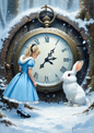 Sticker Sheet / Greeting Card – Alice in Wonderland Full Cat. No. 8566