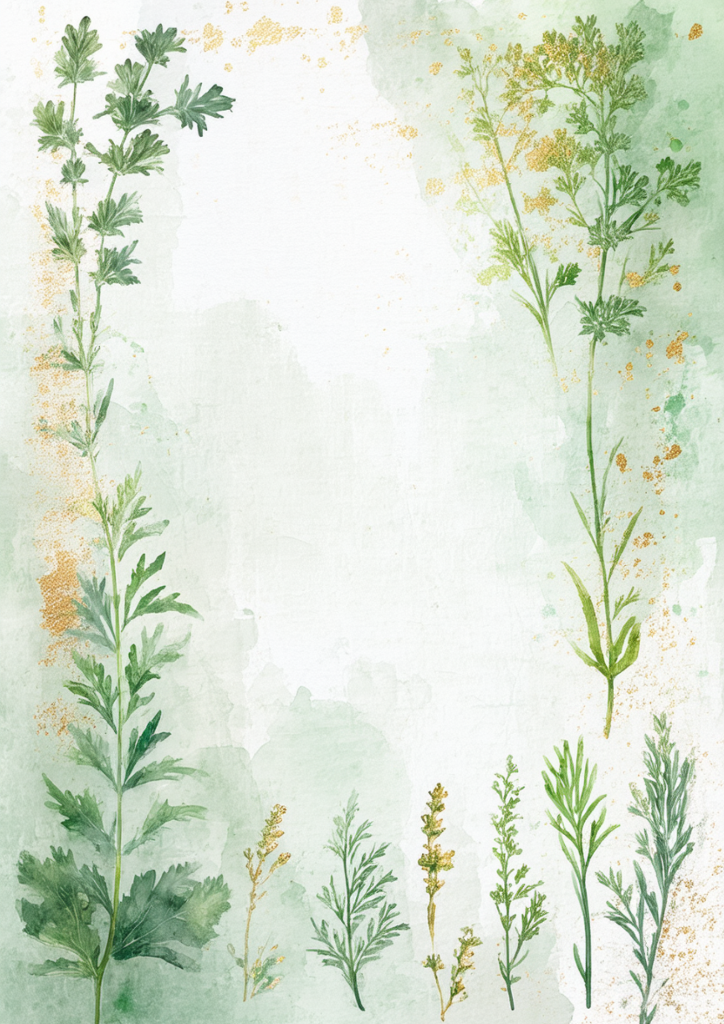 Sticker Sheet / Greeting Card – Herbs Journaling Page Full Cat. No. 8640
