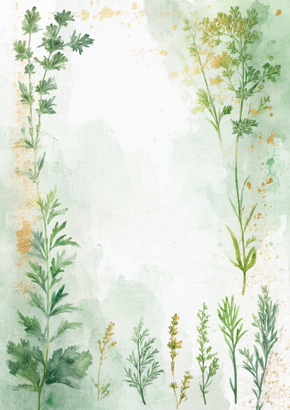 Sticker Sheet / Greeting Card – Herbs Journaling Page Full Cat. No. 8640