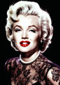 Sticker Sheet / Greeting Card – Marylin Portrait in Retro Full Cat. No. 8656