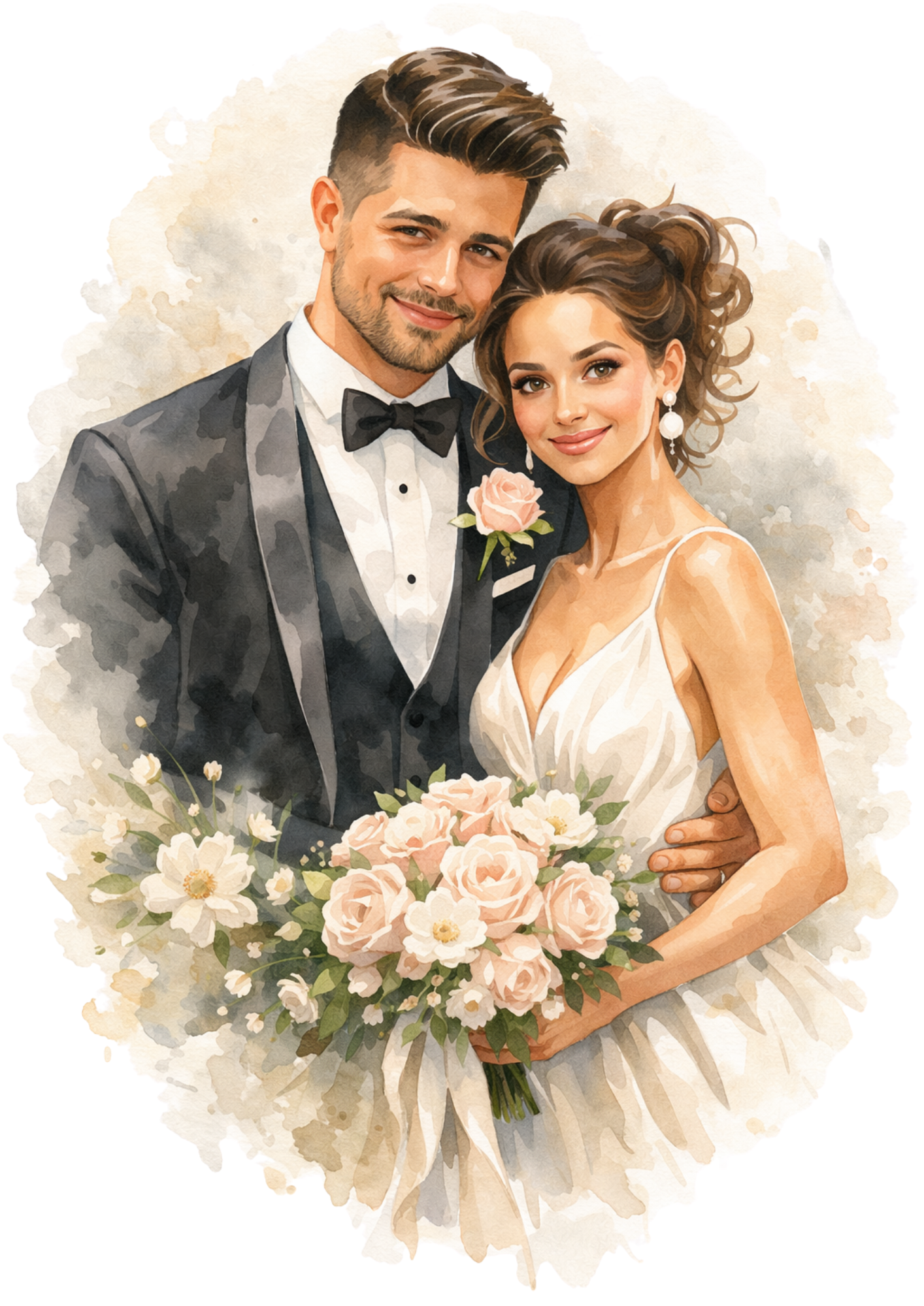 Sticker Sheet / Greeting Card – Just Married Couple Cat. No. 8677