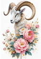 Sticker Sheet / Greeting Card – Zodiac Sign Aries Cat. No. 8680