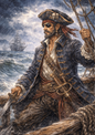 Sticker Sheet / Greeting Card – Lonely Pirate's Journey Full Cat. No. 8688
