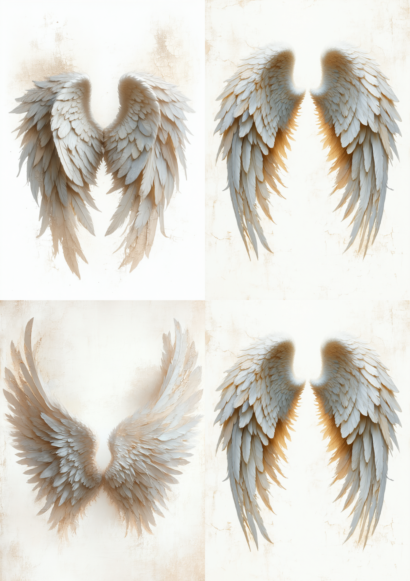 Sticker Sheet / Greeting Card – Angel Wings Collage Cat. No. 8706