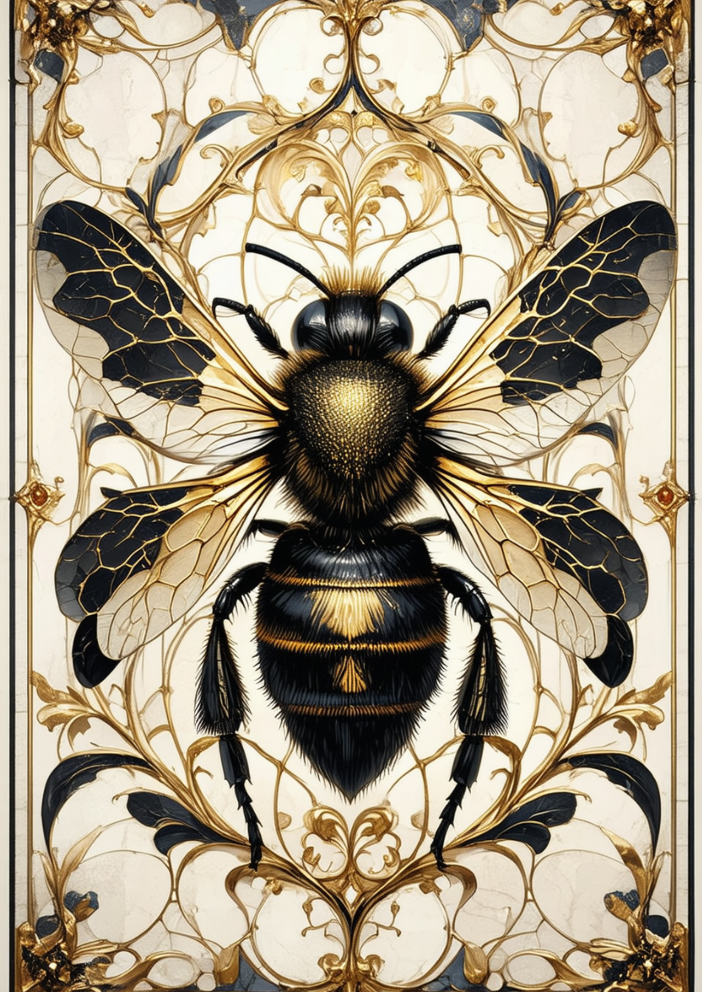 Sticker Sheet / Greeting Card – Gothic Bee Full Cat. No. 8724