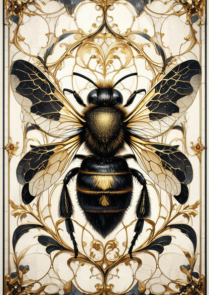 Sticker Sheet / Greeting Card – Gothic Bee Full Cat. No. 8724