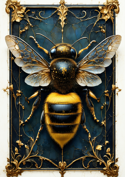 Sticker Sheet / Greeting Card – Gothic Bee Full Cat. No. 8725