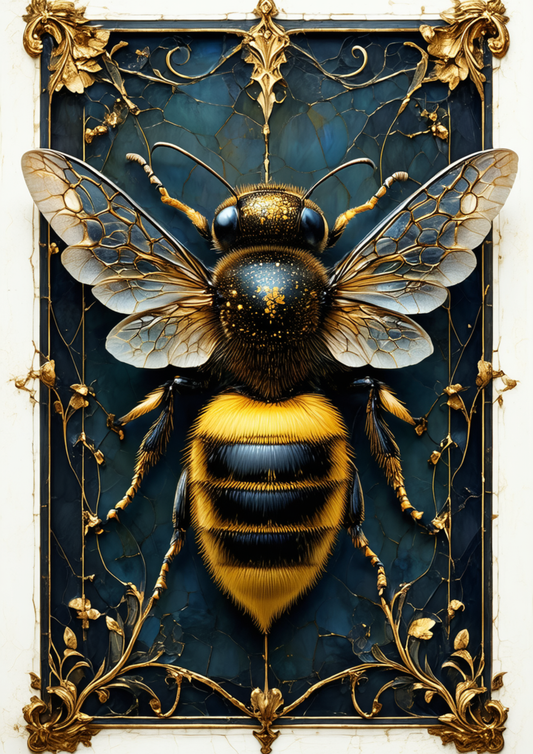 Sticker Sheet / Greeting Card – Gothic Bee Full Cat. No. 8725