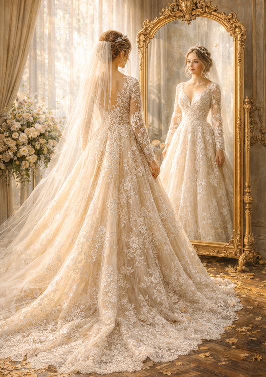 Sticker Sheet / Greeting Card – Bride & Wedding Dress Full Cat. No. 8755