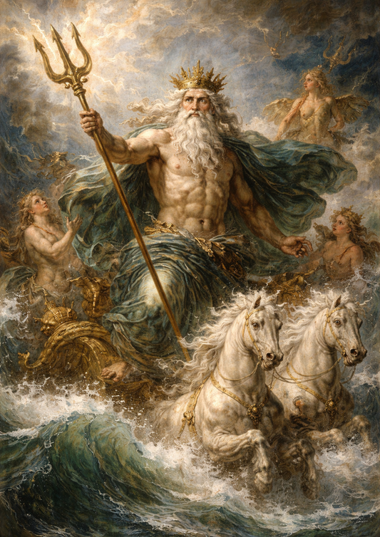 Sticker Sheet / Greeting Card – Vintage Poseidon Full Cat. No. 8760