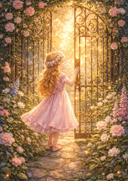 Sticker Sheet / Greeting Card – Gate to Secret Garden Full Cat. No. 8768