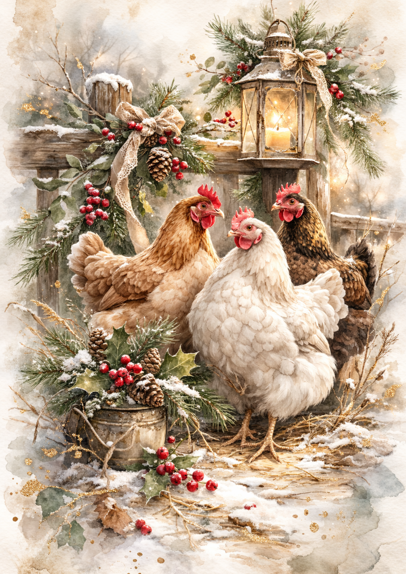 Sticker Sheet / Greeting Card – Chicken Barn Full Cat. No. 8813