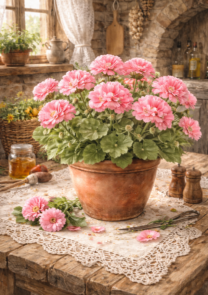 Sticker Sheet / Greeting Card – Flowers in the Pot Full Cat. No. 8850
