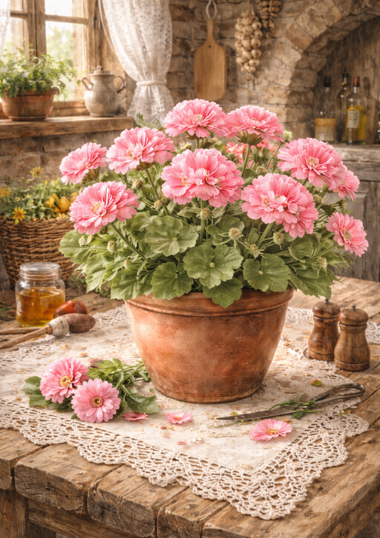 Sticker Sheet / Greeting Card – Flowers in the Pot Full Cat. No. 8850