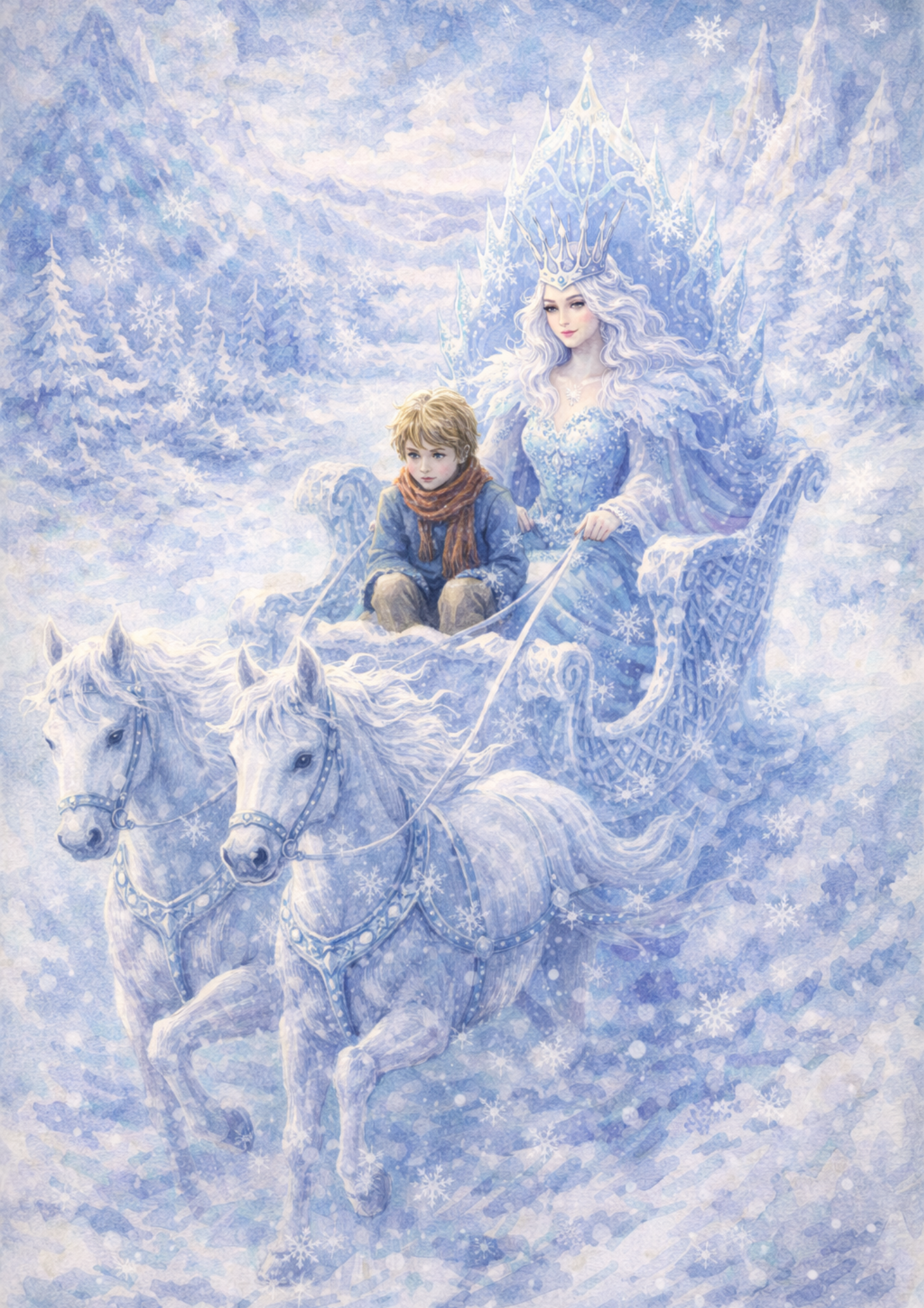 Sticker Sheet / Greeting Card – Snow Quinn Scene Full Cat. No. 8870