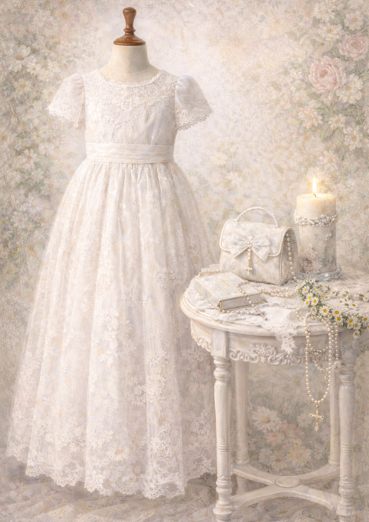 Sticker Sheet / Greeting Card – First Communion Day Dress Full Cat. No. 8876