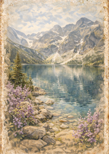 Sticker Sheet / Greeting Card – Mountain View Full Cat. No. 8926