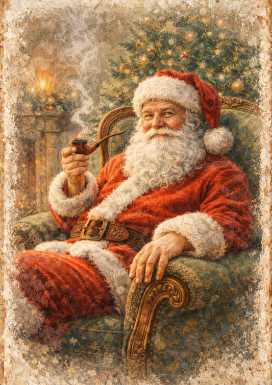 Sticker Sheet / Greeting Card – Vintage Santa Clause Full Cat. No. 8929