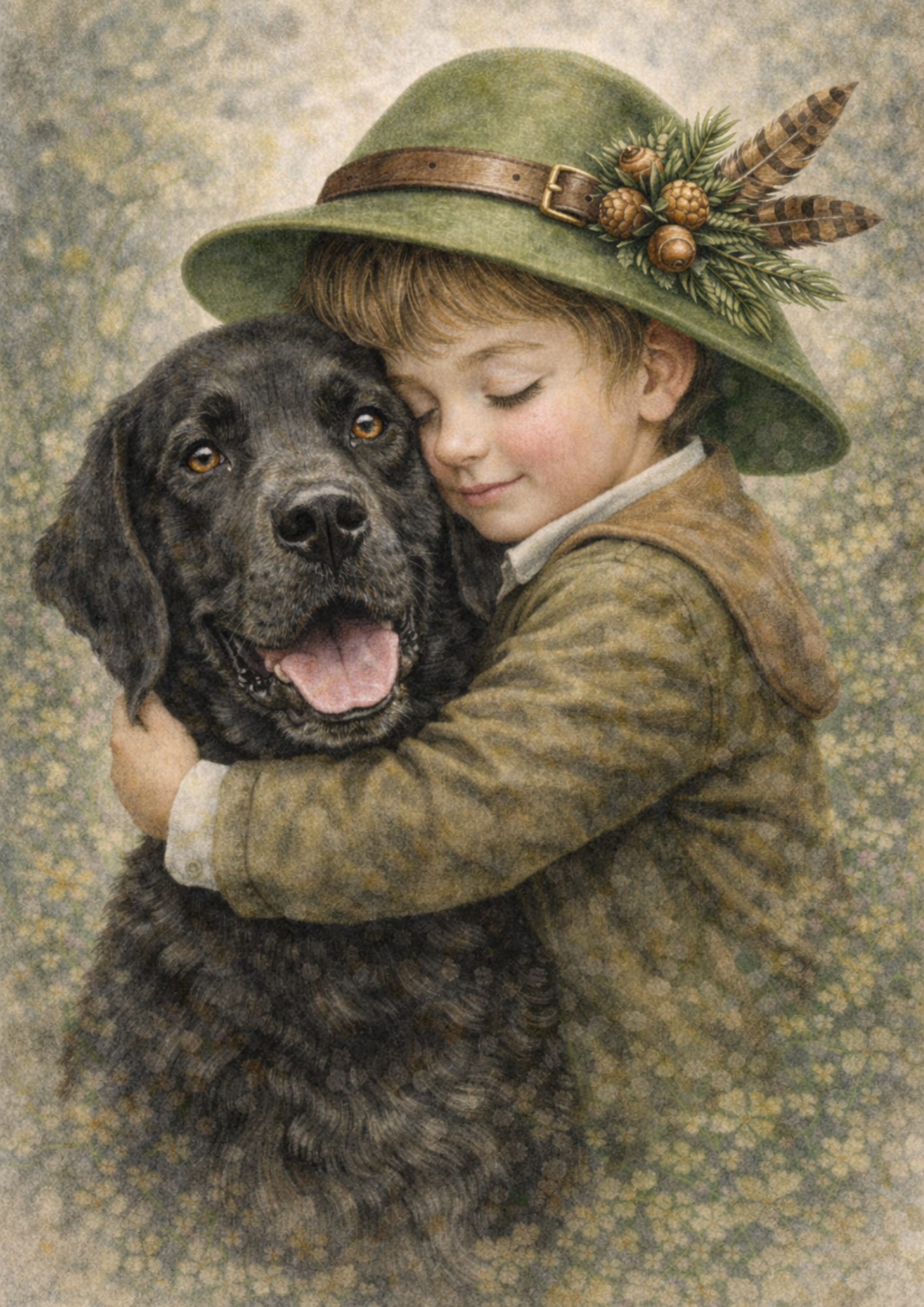 Sticker Sheet / Greeting Card – Labrador's Friend Full Cat. No. 8974