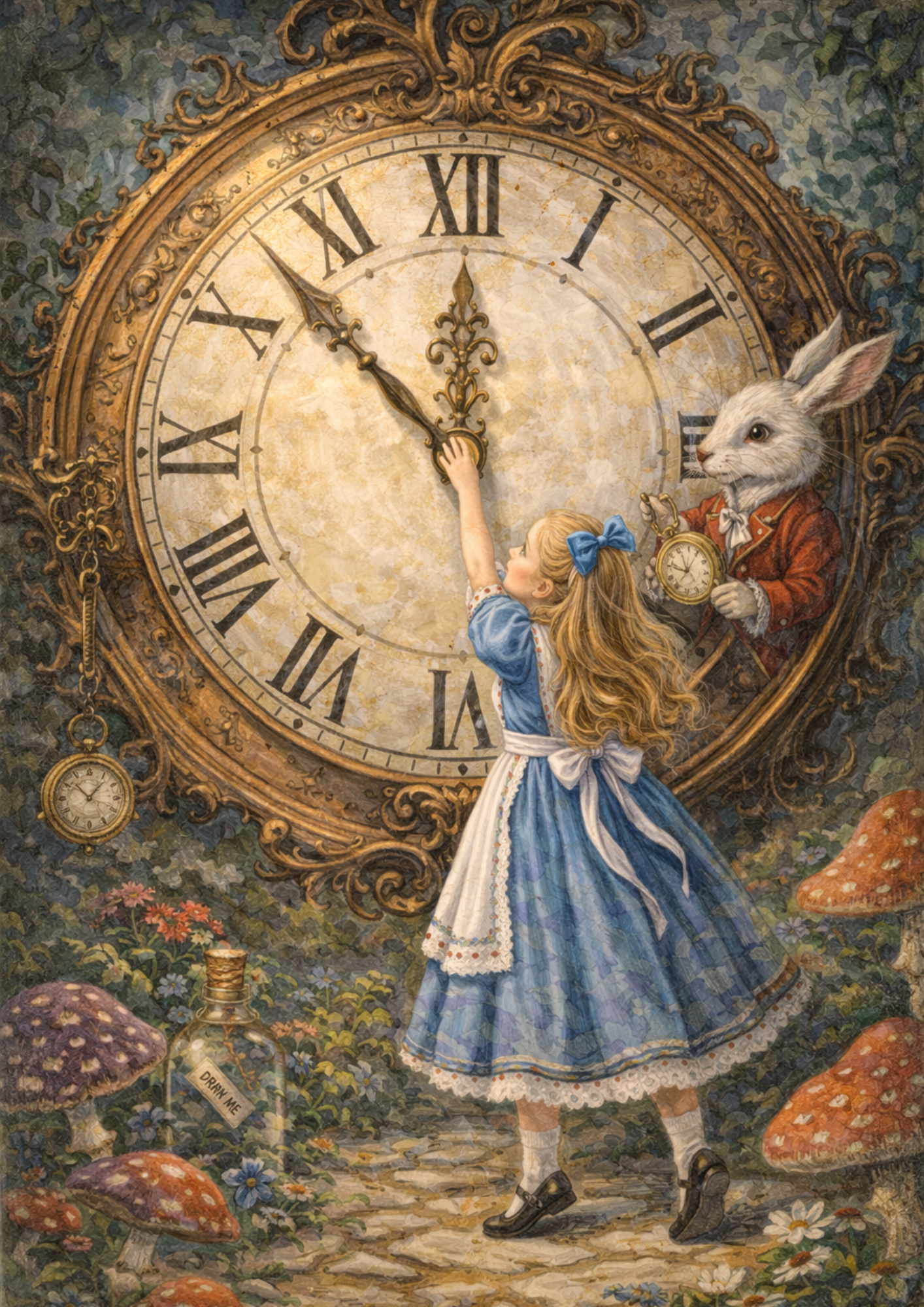 Sticker Sheet / Greeting Card – Alice in Wonderland Full Cat. No. 9048