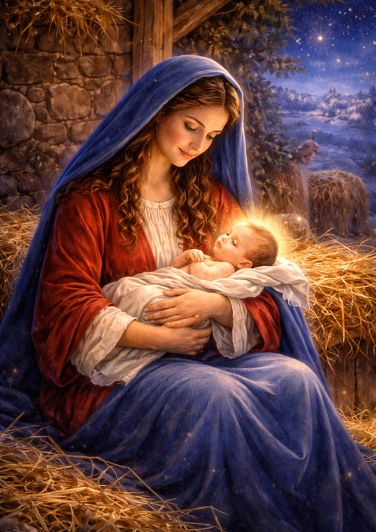 Sticker Sheet / Greeting Card – Jesus & His Mother Full Cat. No. 9064