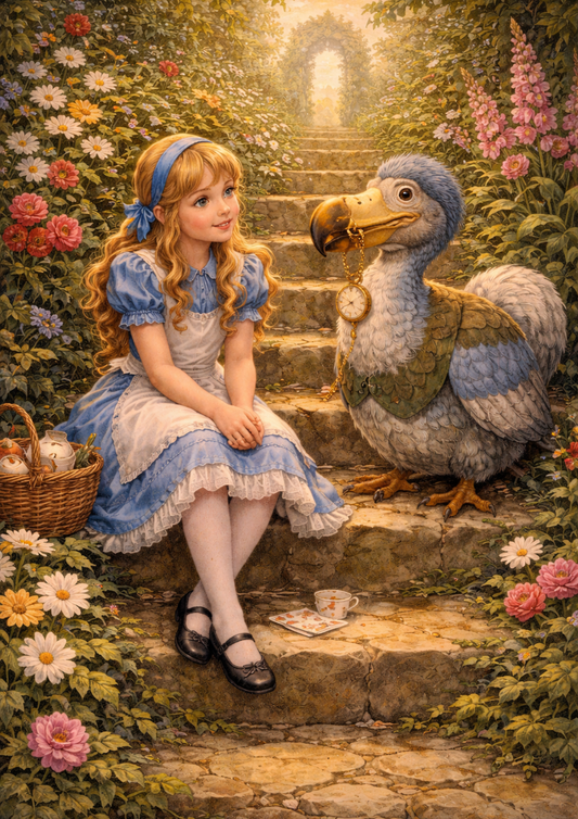 Sticker Sheet / Greeting Card – Alice and Dodo Full Cat. No. 9072