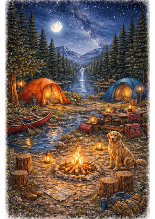 Sticker Sheet / Greeting Card – Summer Camping Full Cat. No. 9167