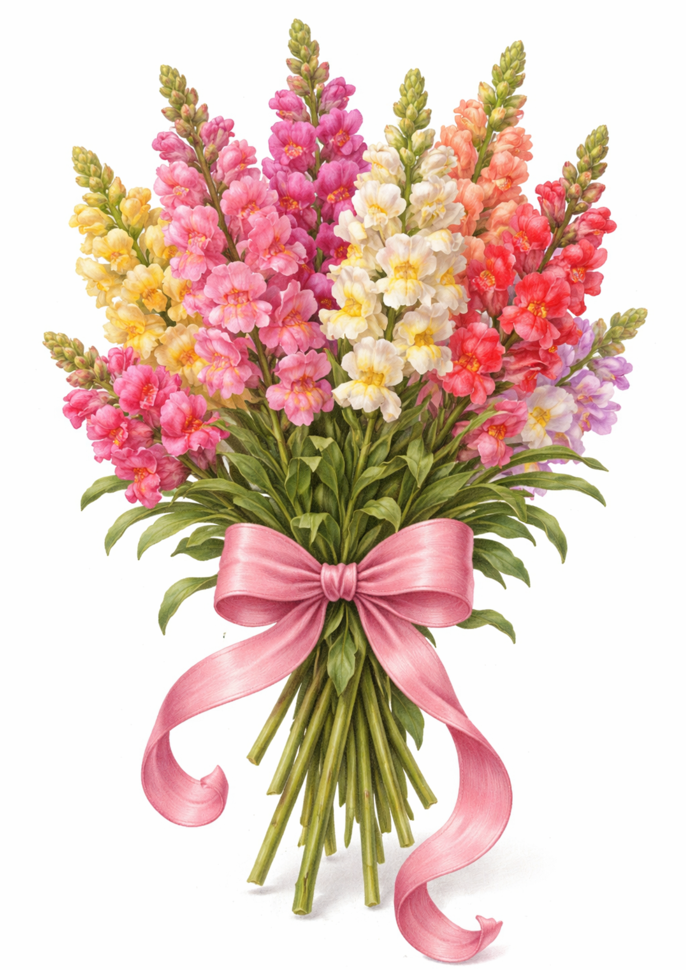 Sticker Sheet / Greeting Card – Bouquet of Gladioli Full Cat. No. 9182