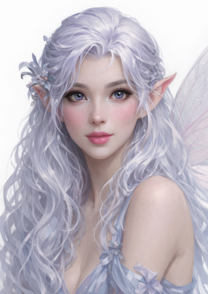 Sticker Sheet / Greeting Card – Etheral Fairy Portrait Full Cat. No. 9207