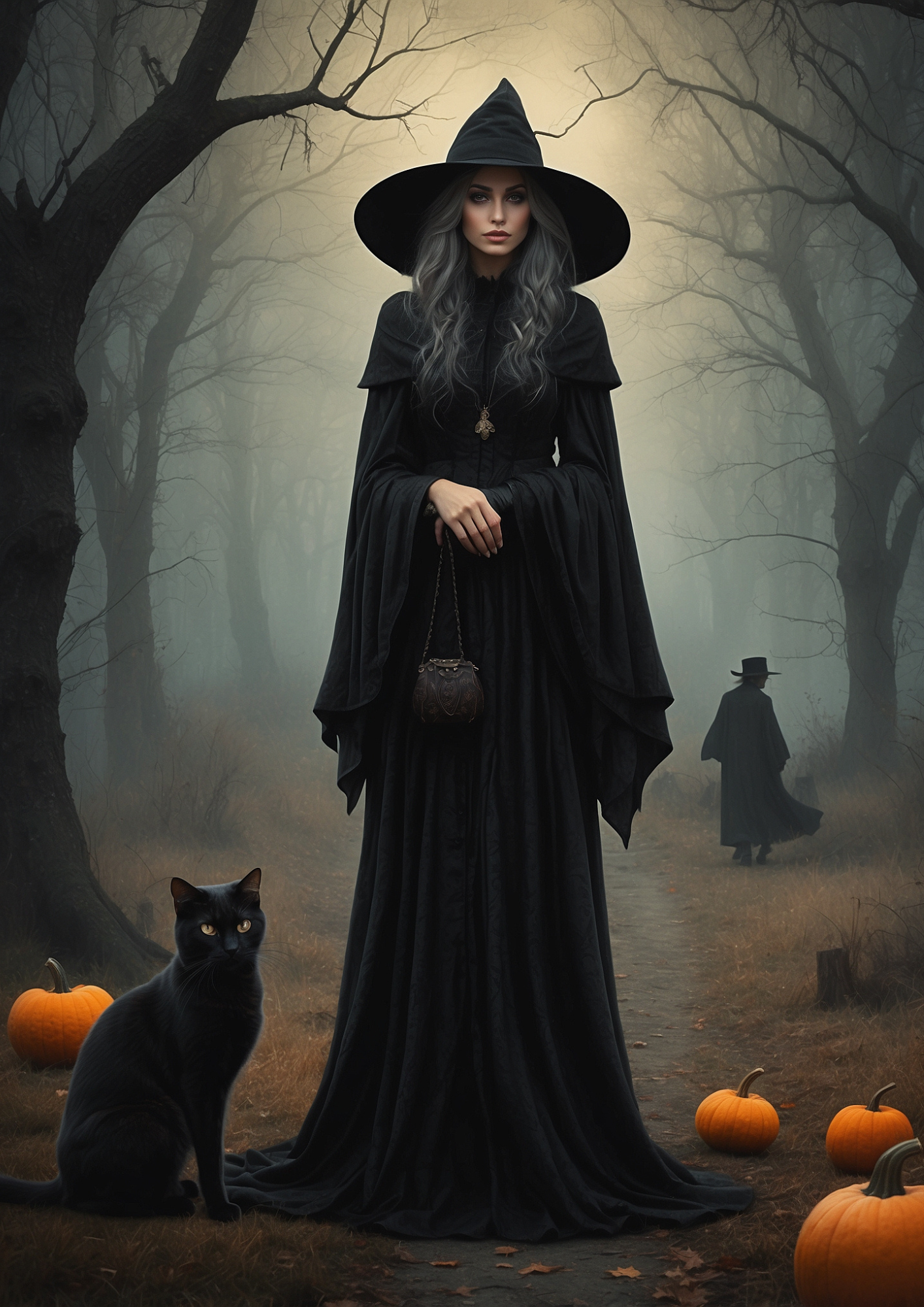 Sticker Sheet / Greeting Card – Halloween Witch Full Cat. No. 9221