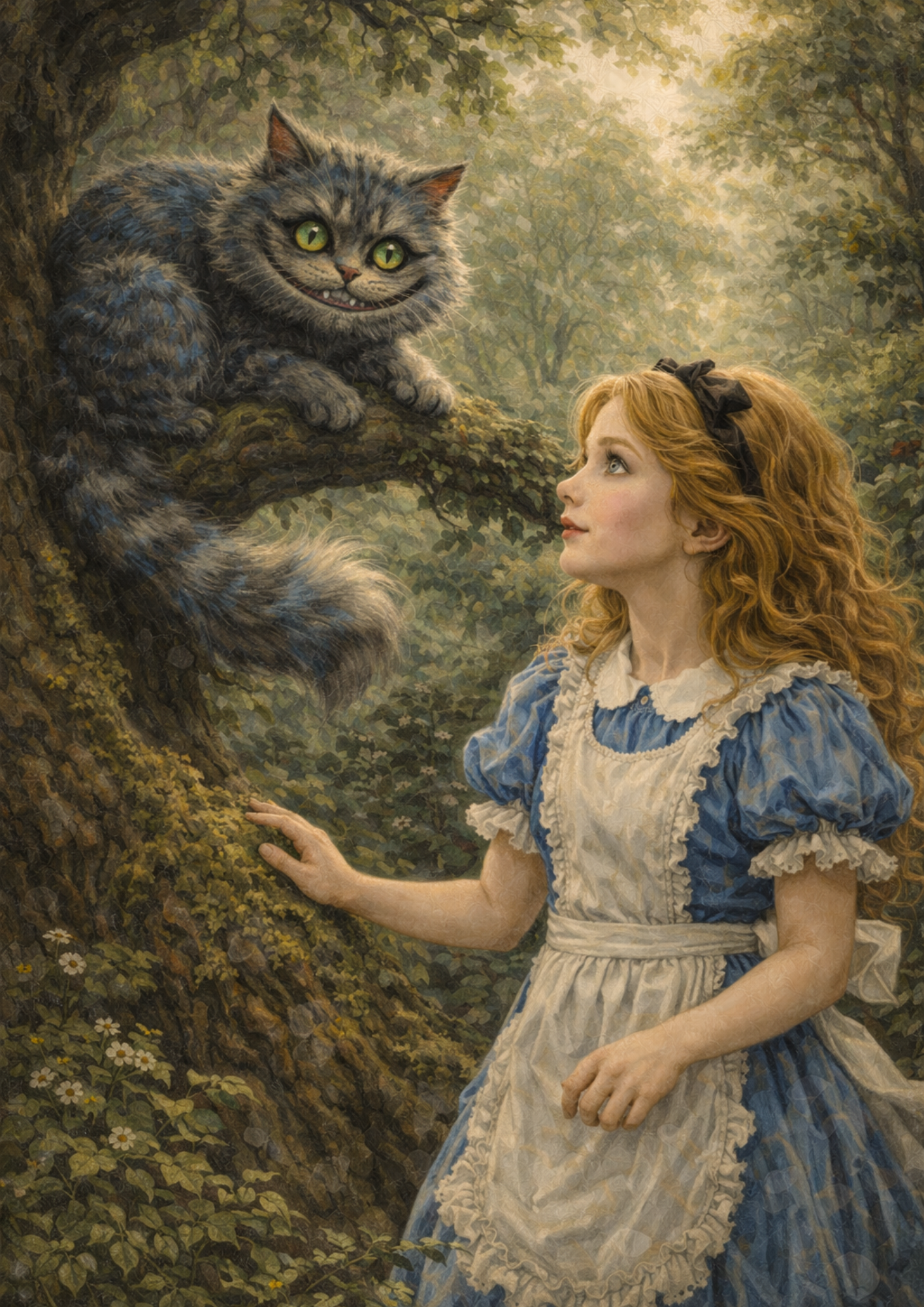 Sticker Sheet / Greeting Card – Alice & Cheshire Cat Full Cat. No. 9235