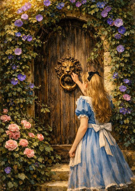 Sticker Sheet / Greeting Card – Alice & Secret Gate Full Cat. No. 9267