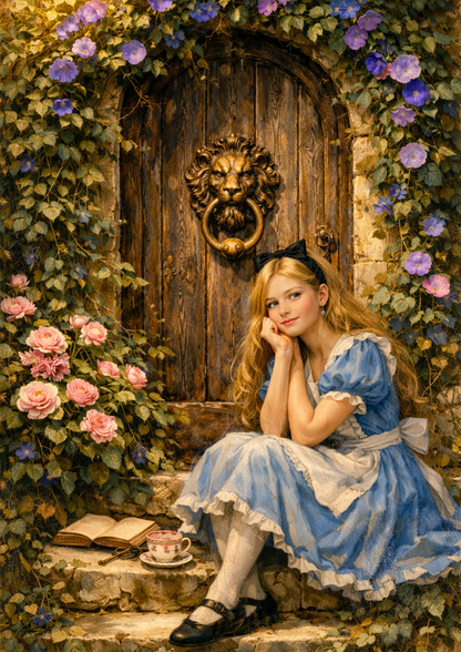 Sticker Sheet / Greeting Card – Alice & Secret Gate Full Cat. No. 9268