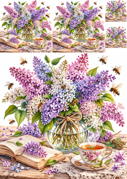Sticker Sheet / Greeting Card – Etheral Fairy on the Seaside Full Cat. No. 9298