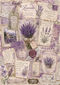 Sticker Sheet / Greeting Card – Lavender Collage Journaling Page Full Cat. No. 9355