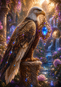 Sticker Sheet / Greeting Card – Gothic Eagle & Talisman Full Cat. No. 9357