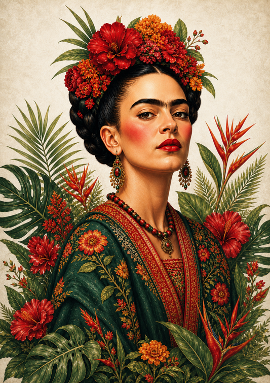 Sticker Sheet / Greeting Card – Frida Cahlo Portrait Full Cat. No. 9364