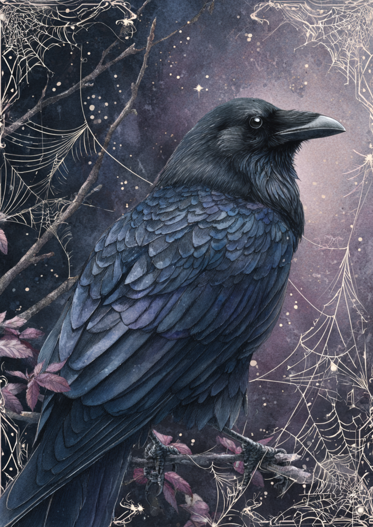 Sticker Sheet / Greeting Card – Mistic Raven Full Cat. No. 9406