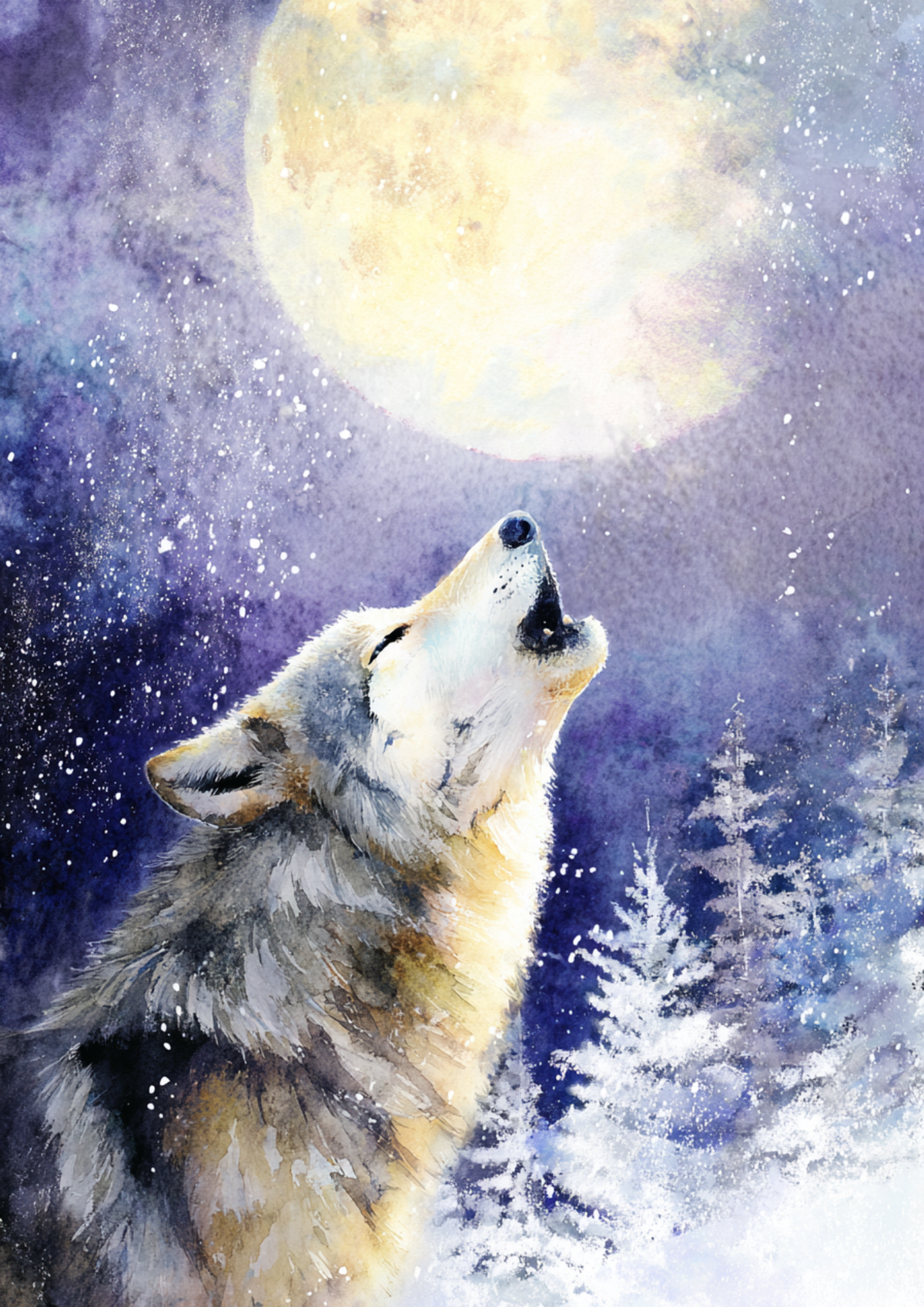 Sticker Sheet / Greeting Card – Winter Wolf Full Cat. No. 9420