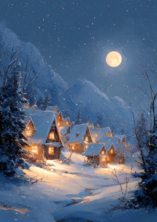 Sticker Sheet / Greeting Card – Winter Village Cat. No. 9429