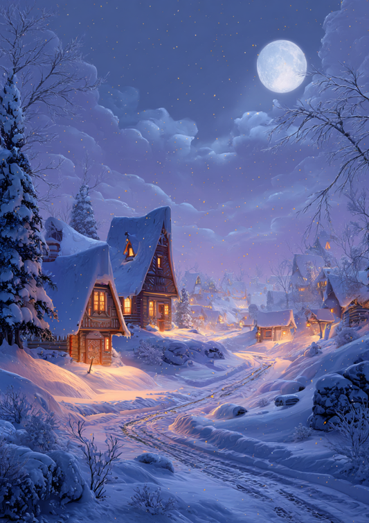 Sticker Sheet / Greeting Card – Winter Village Cat. No. 9430